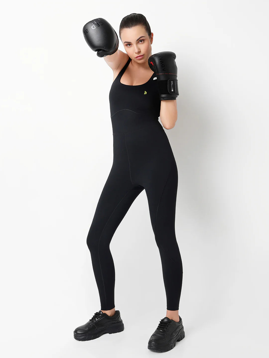 Saam Fashion ElevateForm Black Bodysuit