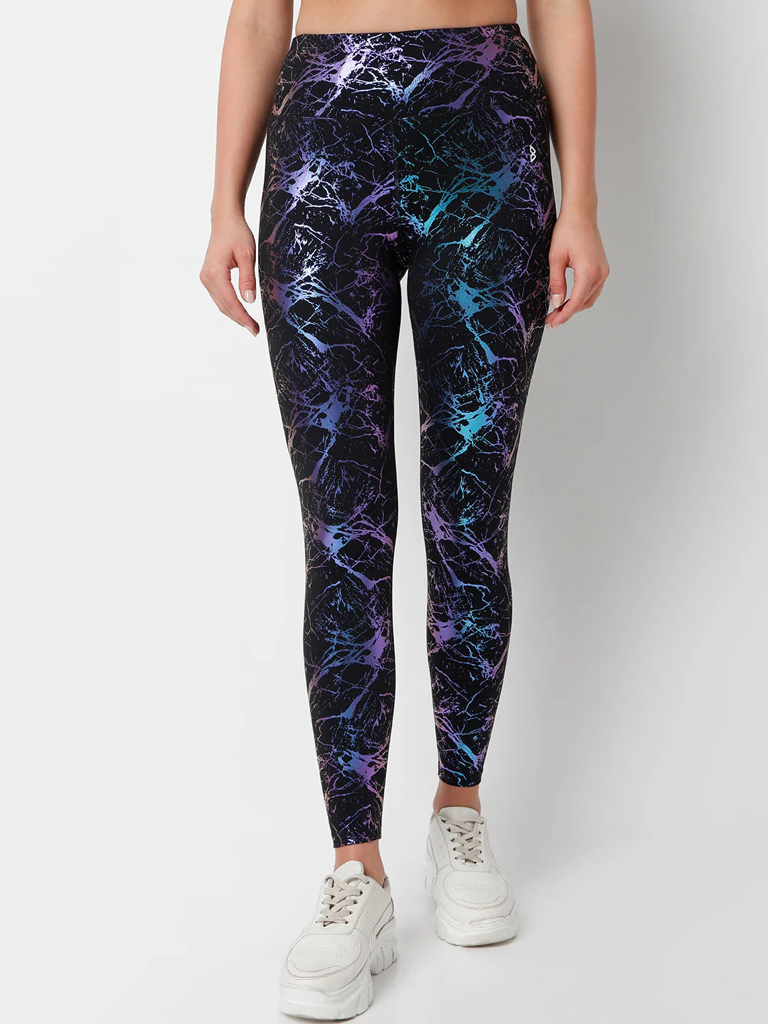 Saam Fashion Celestial Marble Metallic Leggings