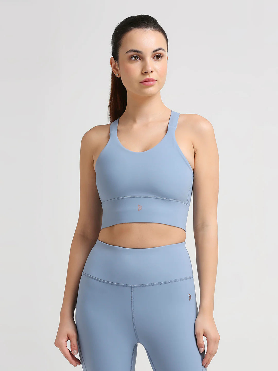 Saam Fashion Break A Sweat Stellar Blue Crop Top