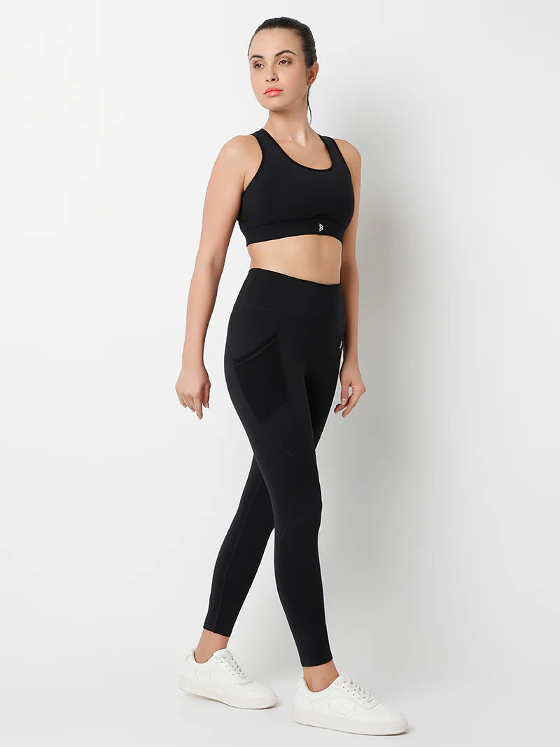 Saam Fashion Pinnacle Performance Black Leggings