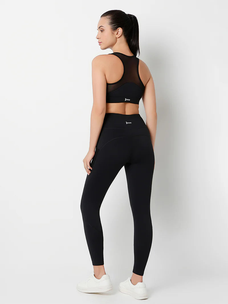 Saam Fashion Pinnacle Performance Black Leggings