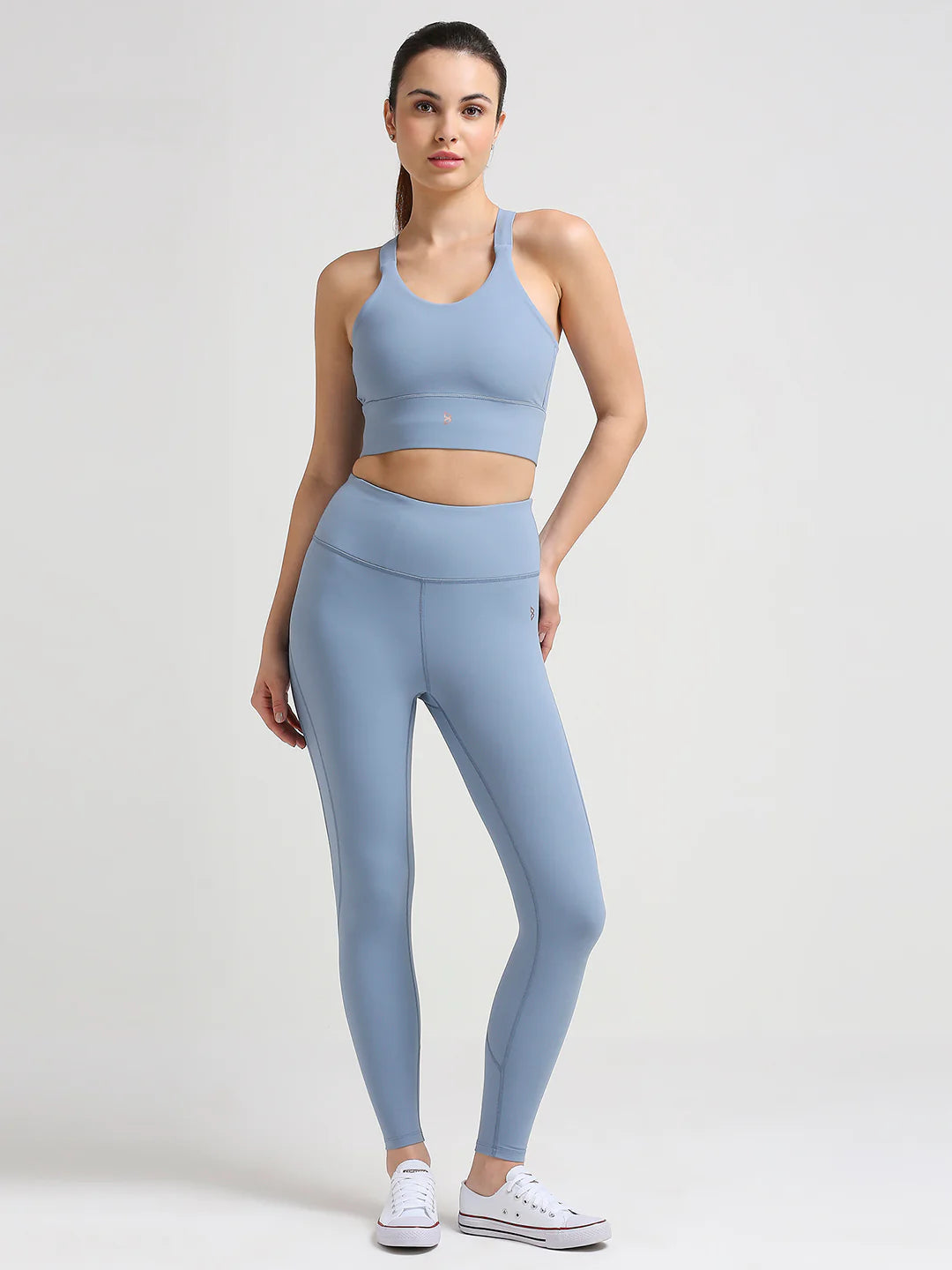 Saam Fashion Break A Sweat Stellar Blue Crop Top
