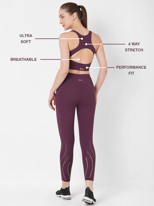 Saam Fashion Wine Crop Top