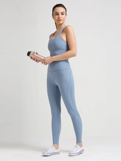 Saam Fashion Break A Sweat Stellar Blue Crop Top