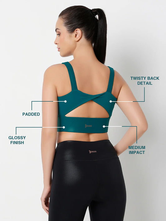 Saam Fashion EmeraldFlow Yoga Top