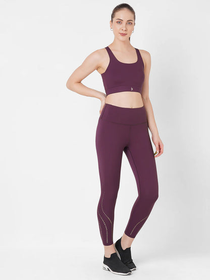 Saam Fashion Wine Crop Top