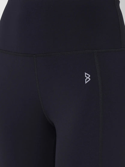 Saam Fashion Black And Mint Endurance High Waist Leggings
